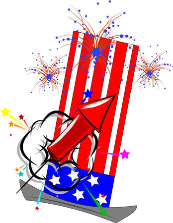 july the fourth clipart のイラスト素材