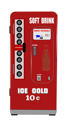 soft drink vending machineのイラスト素材