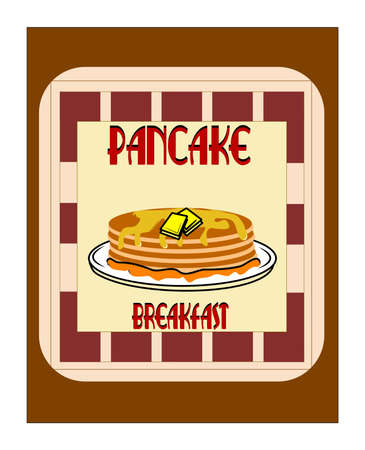 pancake breakfast conceptの写真素材