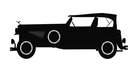 1931 dusenburg silhouetteのイラスト素材