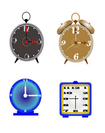 alarm clocks のイラスト素材