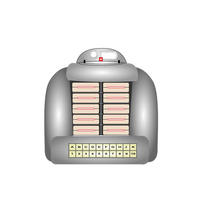 retro tabletop jukebox