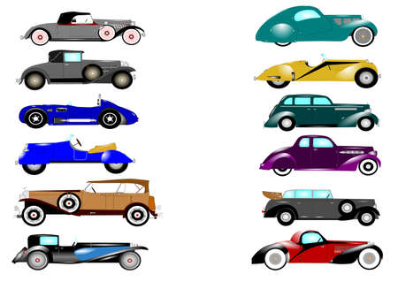 1930s automobile collectionの写真素材