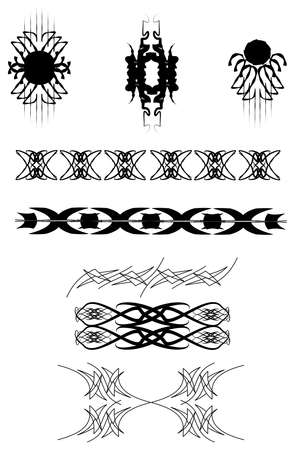 lower back tattoo designsのイラスト素材