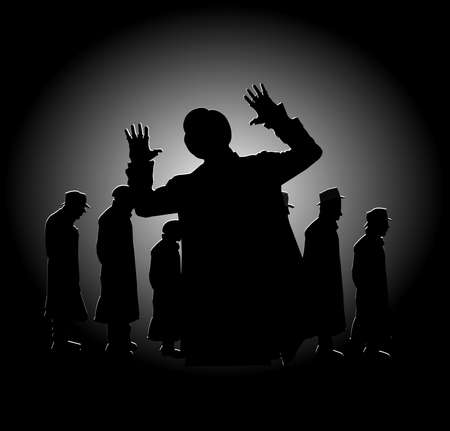 hel the homeless silhouetteの写真素材