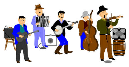 hoe down bandの写真素材