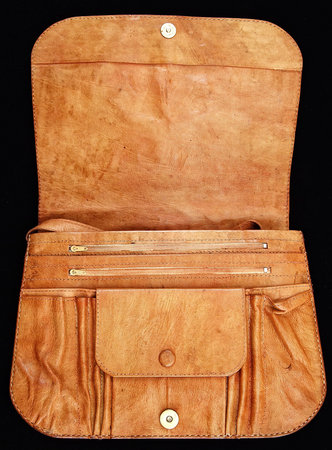 Products from a crocodile and a snake handmadeの写真素材