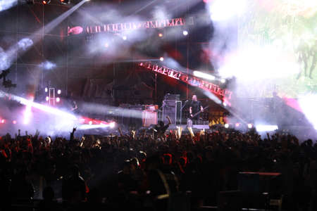 The New Year's revelry of the flute music festival, the performers interact with the audience.のeditorial素材