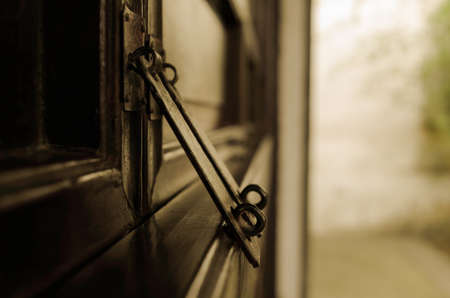 Suzhou garden door lockの写真素材