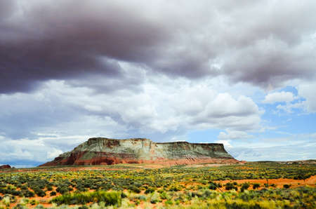 American Arches Park Rocks and Grasslandsの写真素材