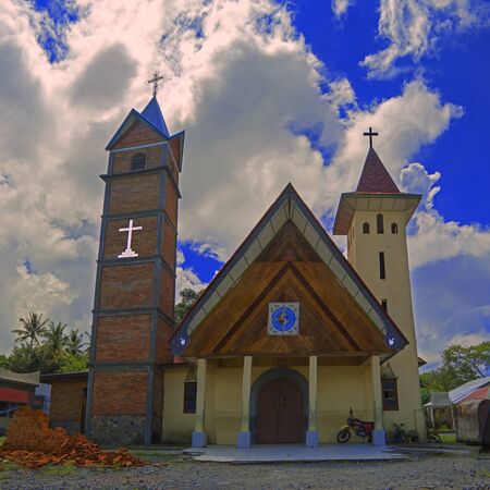 Santo Fransiskus Asisi Church
Gereja Katolik Paroki
Samosir Island, Lake Toba, North Sumatra, Indonesia.の写真素材