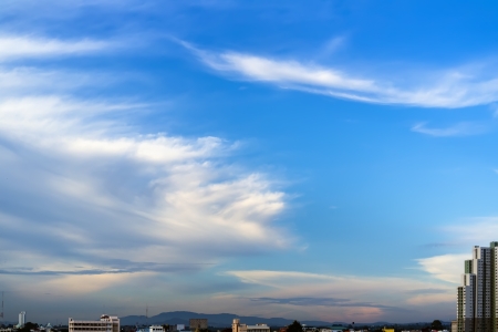 Sky over Pattaya City. Thailand, Chonburi, Naklua area.の写真素材