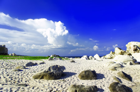 Stones of Khe Ga Beach  Binh Thuan province of Vietnam 