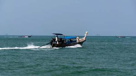 Coastal Line in South of Thailand in Krabi Province  EDITORIAL Thailand, Krabi 12.02.2015