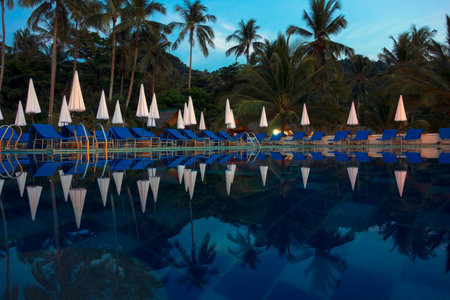 Evening Pool on Charlie Beach in Koh Mook Island