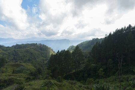 Samosir Island in Lake Toba, North Sumatra Indonesiaの写真素材