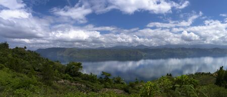 Samosir Island in Lake Toba North Sumatra Indonesiaの写真素材