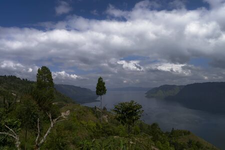 Samosir Island in Lake Toba North Sumatra Indonesiaの写真素材