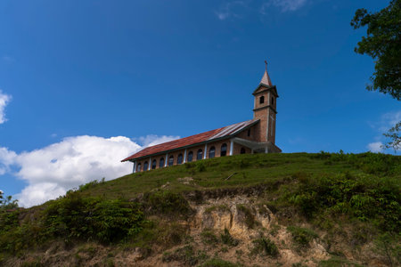 Samosir Island in Lake Toba North Sumatra Indonesiaの写真素材