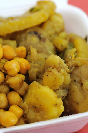 Healthy Indian vegetarian set meal. Concepts such as food and beverage, and travel and cuisine, and diet and nutrition.の写真素材