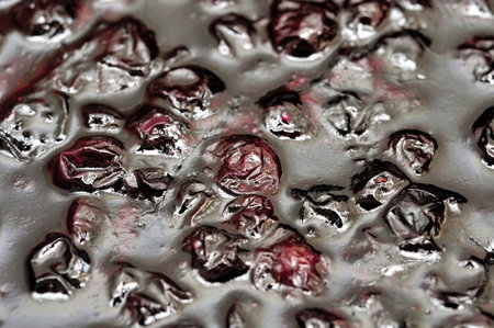 Fresh blueberry jam texture. For healthy lifestyle, fruits, and abstract texture concepts.の写真素材