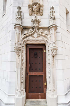 California, USA, 09 Jun 2013: Intricate architectural details of doors at Hearst Castle, California.のeditorial素材