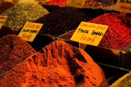 A lot of Spices from Grand Bazaarの写真素材