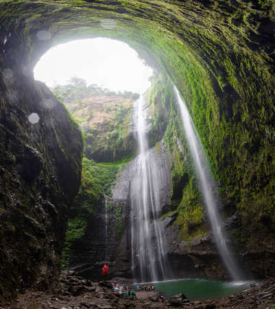 Madakaripura waterfall; Probolinggo; Indonesiaの写真素材