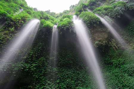 Madakaripura Waterfall, Java, Indonesiaの写真素材