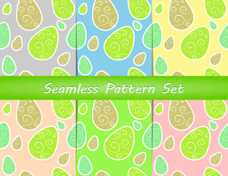 Easter egg pattern Setのイラスト素材