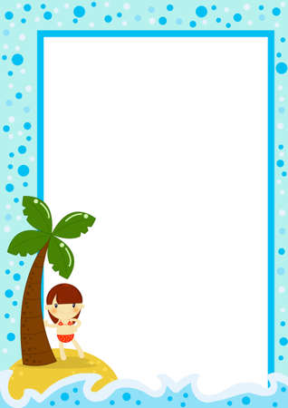 summer card to fill の写真素材