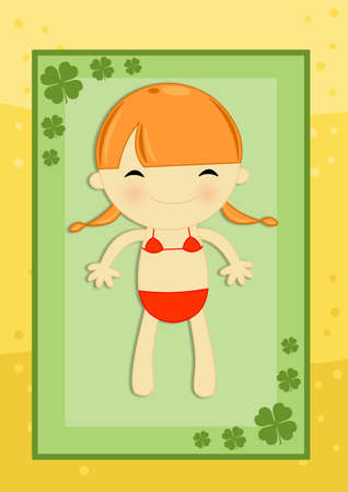 sunbathingの写真素材