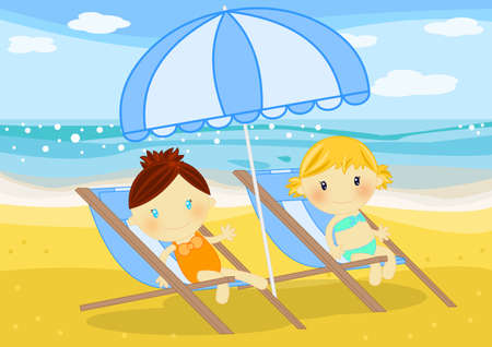 beach girlsの写真素材