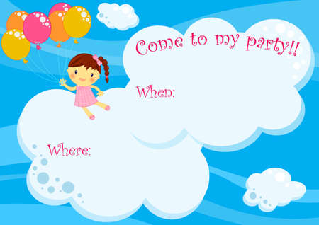 child with balloonsの写真素材