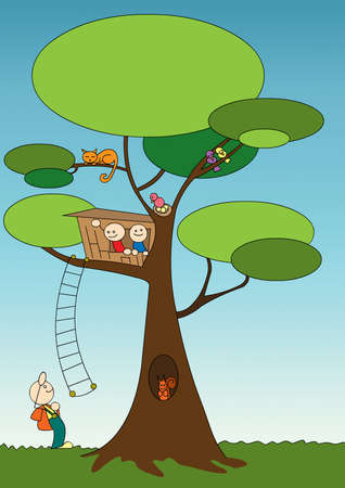 tree houseの写真素材