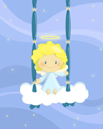 cute little angelsの写真素材