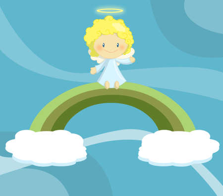 cute little angelの写真素材