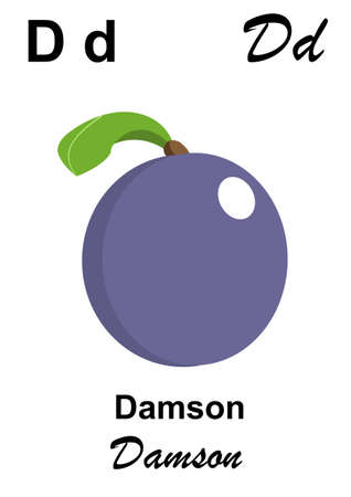 alphabet whit fruitの写真素材