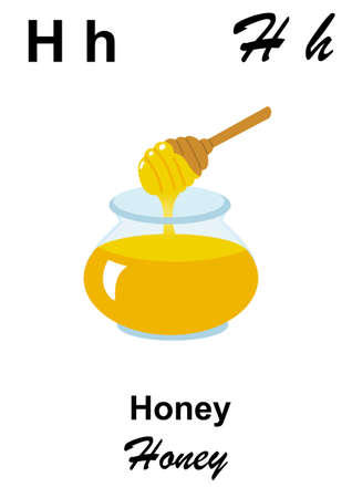 alphabet whit fruitの写真素材