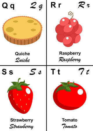 alphabet and fruitの写真素材