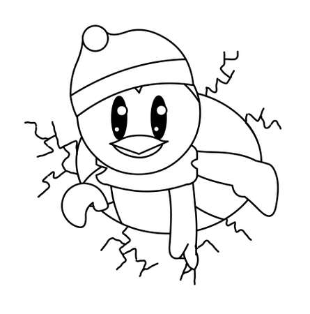 cute penguinの写真素材