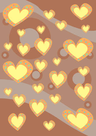 hearts patternの写真素材
