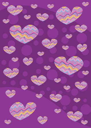 violet heartsの写真素材