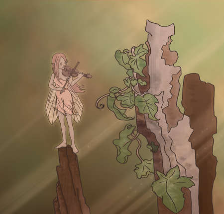 fairy musicの写真素材