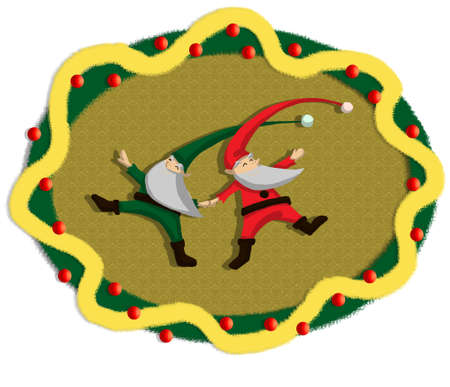 Christmas garlandの写真素材