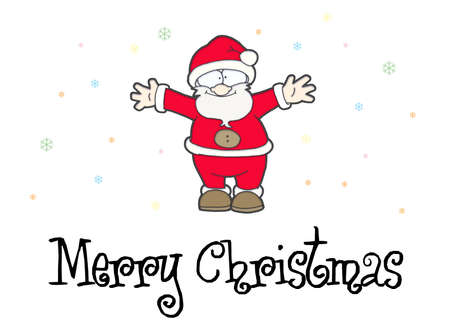 Santa Claus greetings の写真素材