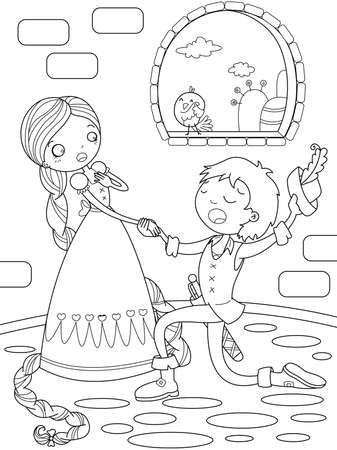 Rapunzel fairytaleの写真素材