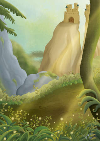 fantasy forestの写真素材