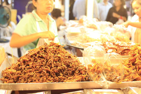 Thailand night market Grill snackのeditorial素材