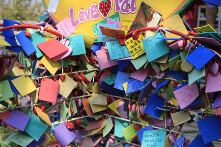 Thailand Bangkok love lock sceneryのeditorial素材